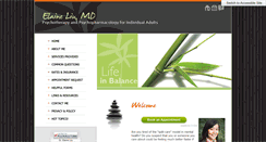 Desktop Screenshot of elaineliumd.com